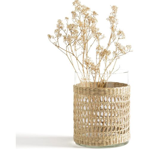 Kezia 20cm High Glass and Woven Straw Vase - LA REDOUTE INTERIEURS - Modalova