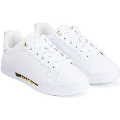 Chique Court Leather Trainers - Tommy Hilfiger - Modalova