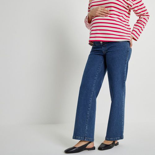 Wide Leg Maternity Jeans in Organic Cotton with Bump Band - LA REDOUTE COLLECTIONS - Modalova