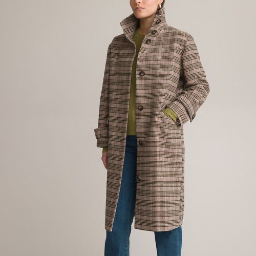 Long Checked Buttoned Coat - Anne weyburn - Modalova