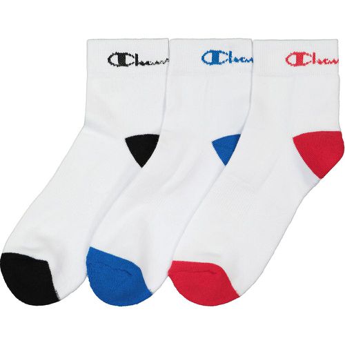Pack of 3 Pairs of Reinforced Trainer Socks in Cotton Mix - Champion - Modalova