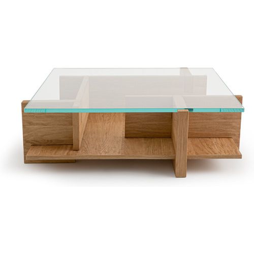 Laby Sandblasted Oak and Tempered Glass Coffee Table - AM.PM - Modalova