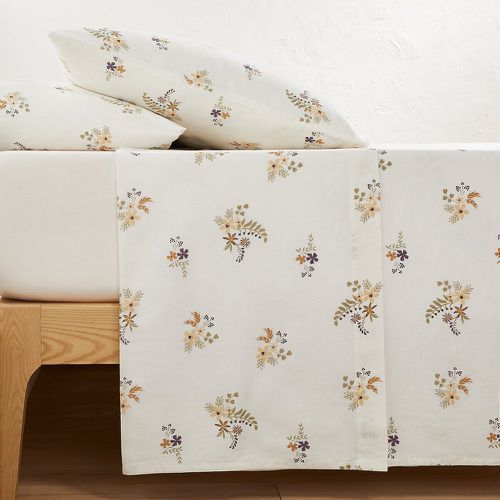 Véra Floral Cotton / Linen Flat Sheet - LA REDOUTE INTERIEURS - Modalova