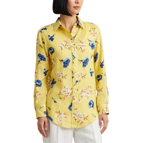 Karrie Floral Linen Shirt with Long Sleeves - Lauren Ralph Lauren - Modalova