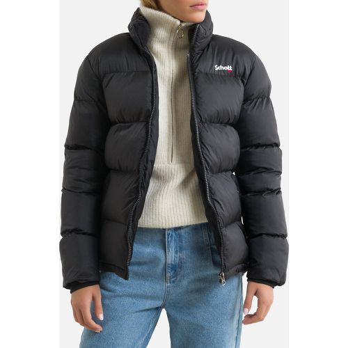 Padded Puffer Jacket with Embroidered Front - Schott - Modalova