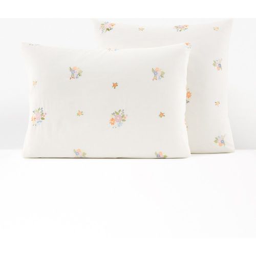 Hollyhill Floral Embroidered 100% Cotton Percale Pillowcase - LA REDOUTE INTERIEURS - Modalova