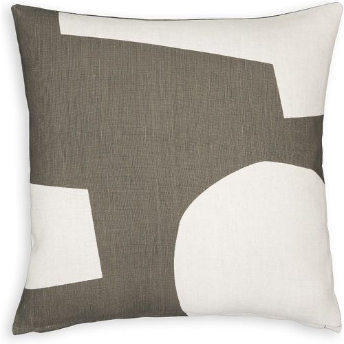 Kahama Abstract Linen Cotton Blend 40 x 40cm Cushion Cover - LA REDOUTE INTERIEURS - Modalova
