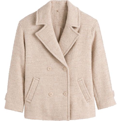 Recycled Short Pea Coat with Button Fastening - LA REDOUTE COLLECTIONS - Modalova