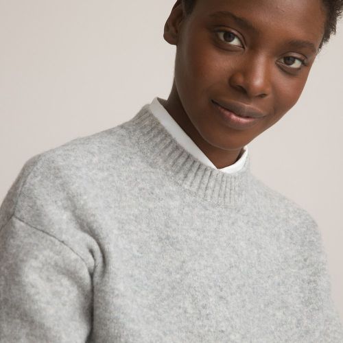 Brushed Knit Jumper with Crew Neck - LA REDOUTE COLLECTIONS - Modalova
