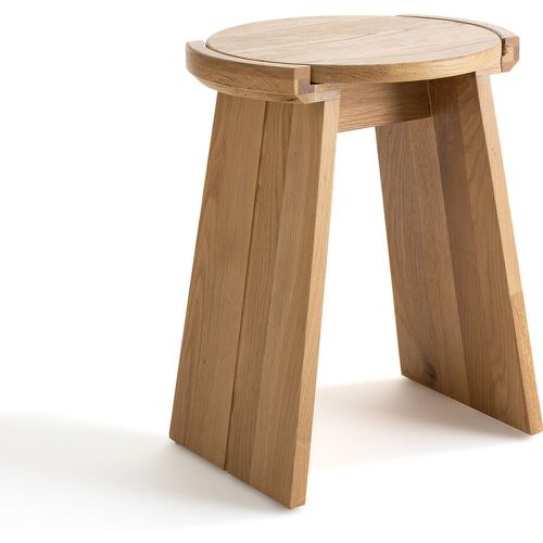 Tibet Solid Oak Stool / Side Table - LA REDOUTE INTERIEURS - Modalova