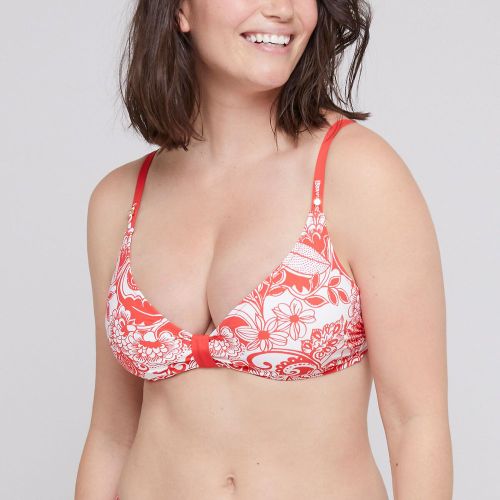 Tinetto Premium Recycled Bikini Top in Floral Print - Bestform - Modalova