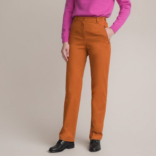 Stretch Cotton Satin Trousers, Length 30.5" - Anne weyburn - Modalova