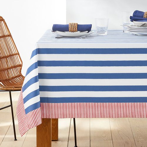 Hendaye Striped Oilcloth Style 100% Coated Cotton Tablecloth - LA REDOUTE INTERIEURS - Modalova