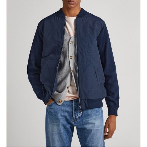 Cotton Bomber Jacket with Zip Fastening - Pepe Jeans - Modalova
