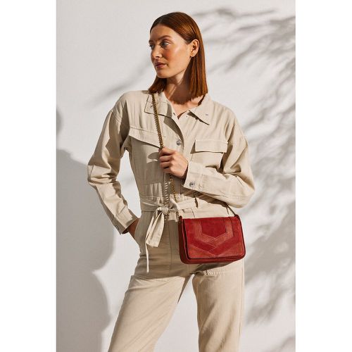 Capri Leather/Suede Flap Bag - NAT & NIN - Modalova