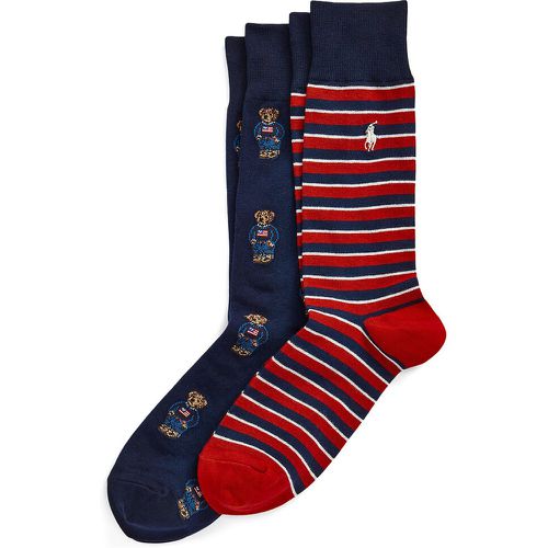 Pack of 2 Pairs of Socks in Combed Cotton Mix - Polo Ralph Lauren - Modalova