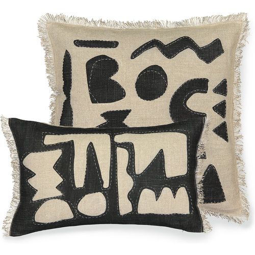 Sokobe Abstract Rectangular 100% Linen Cushion Cover - LA REDOUTE INTERIEURS - Modalova