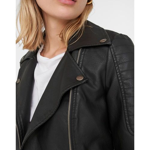 Faux Leather Short Jacket - Noisy May - Modalova