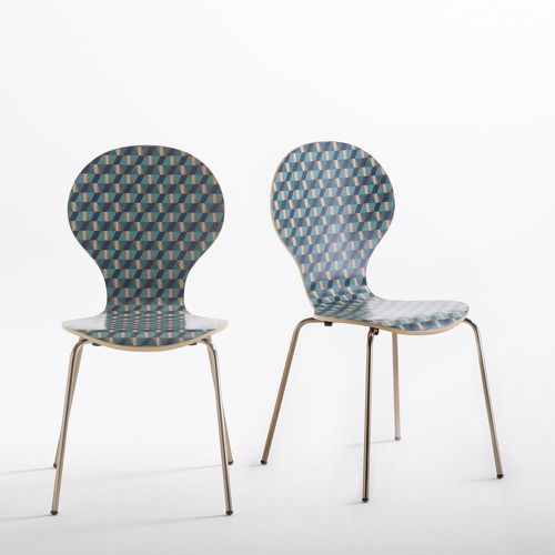 Set of 2 Watford Stackable Patterned Chairs - LA REDOUTE INTERIEURS - Modalova