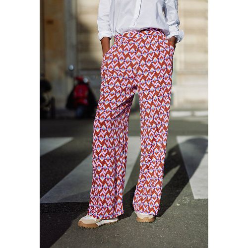Polette Cotton Mix Trousers in Graphic Print - LA PETITE ETOILE - Modalova