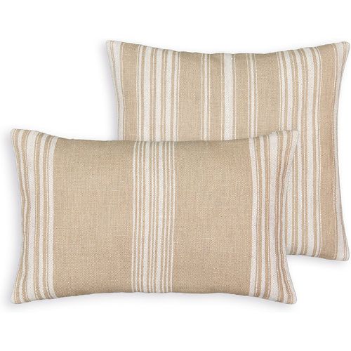 Belaga Striped Square Cotton / Linen Cushion Cover - LA REDOUTE INTERIEURS - Modalova