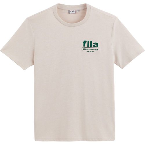 Ledce Embroidered Logo T-Shirt in Cotton with Short Sleeves - Fila - Modalova