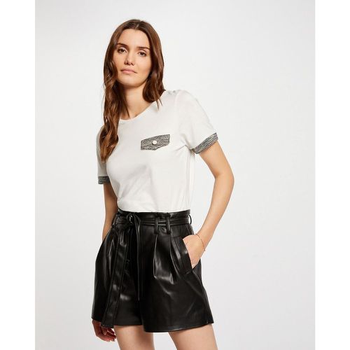 Faux Leather Paperbag Shorts - Morgan - Modalova