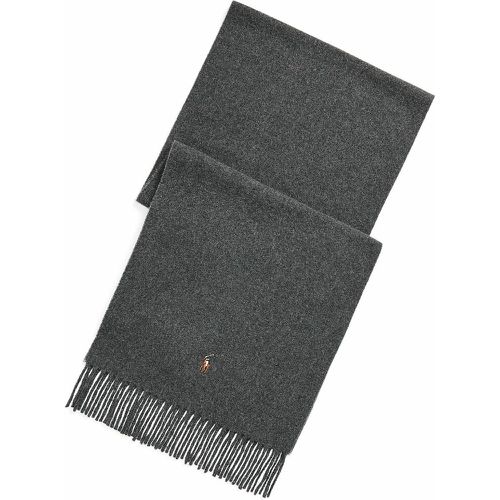 Wool Fringed Scarf - Polo Ralph Lauren - Modalova