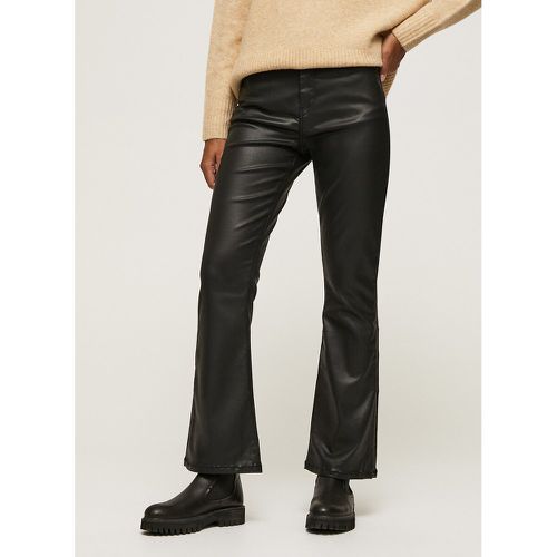 Dion Flare Coated Trousers in Faux Leather - Pepe Jeans - Modalova