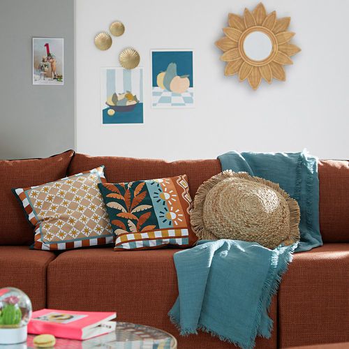 Silandro Colourful 100% Cotton Square Cushion Cover - LA REDOUTE INTERIEURS - Modalova