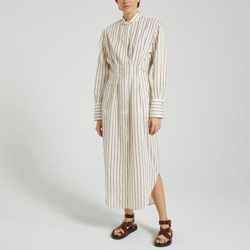 Sabosse Midi Shirt Dress in Striped Print - SAMSOE AND SAMSOE - Modalova