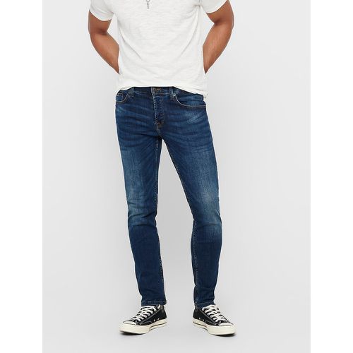 Weft Straight Stretch Jeans, Mid Rise - Only & Sons - Modalova