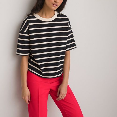Striped Cotton Boxy T-Shirt - LA REDOUTE COLLECTIONS - Modalova