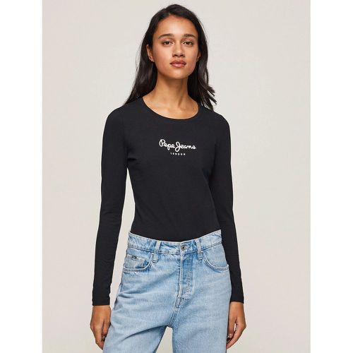 Cotton Logo Print T-Shirt with Long Sleeves - Pepe Jeans - Modalova