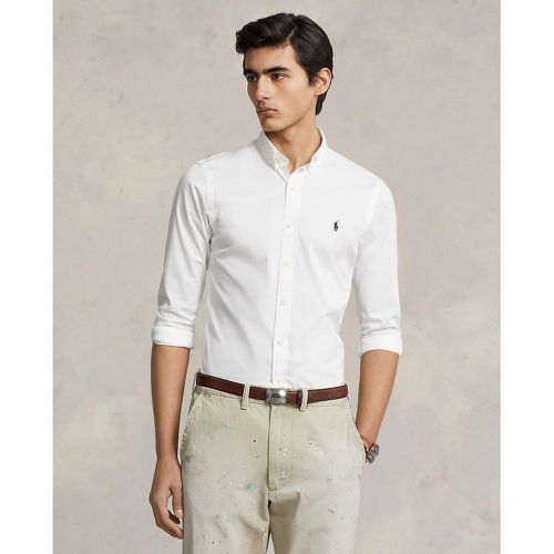 Embroidered Logo Fitted Shirt in Cotton - Polo Ralph Lauren - Modalova