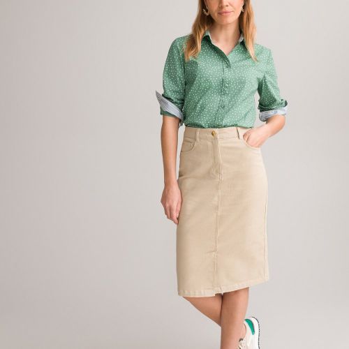 Floral Cotton Mix Shirt with Long Sleeves - Anne weyburn - Modalova