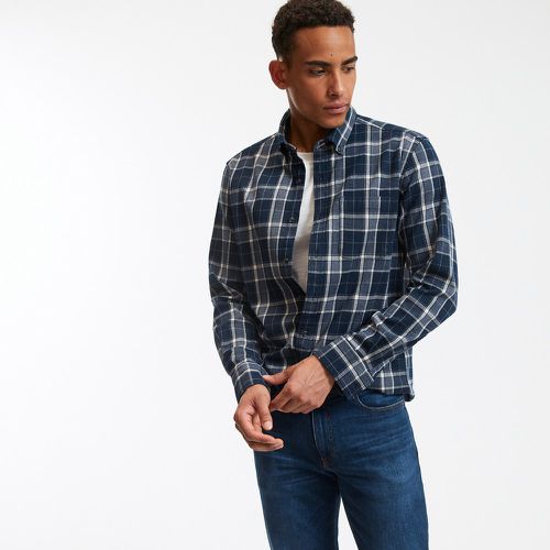 Checked Flannel Shirt with Button-Down Collar - LA REDOUTE COLLECTIONS - Modalova