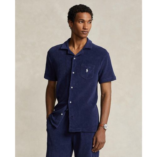 Embroidered Logo Shirt in Cotton Mix with Short Sleeves - Polo Ralph Lauren - Modalova