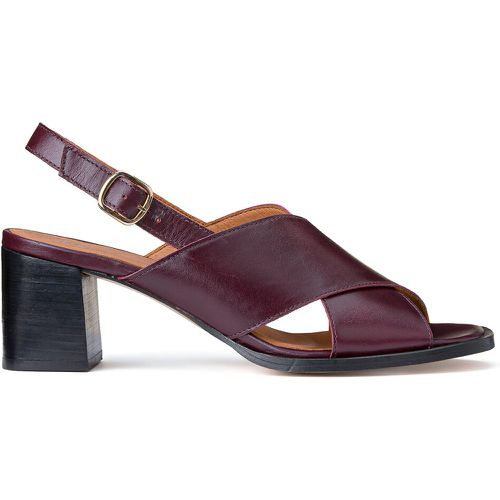 Leather Block Heel Sandals - LA REDOUTE COLLECTIONS - Modalova