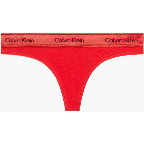 Modern Holiday Thong in Cotton Mix - Calvin Klein Underwear - Modalova