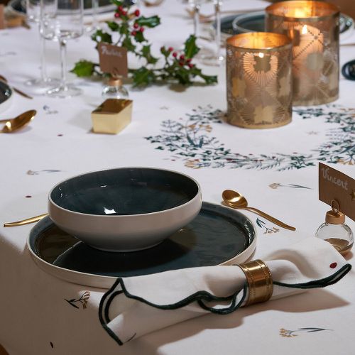 Set of 4 Floya Festive Cotton and Linen Blend Table Napkins - LA REDOUTE INTERIEURS - Modalova