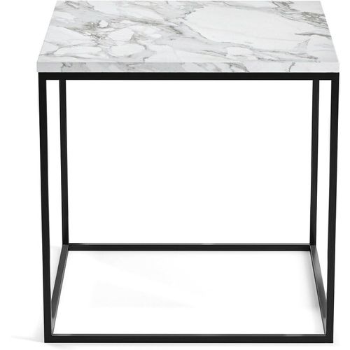 Mahaut Black Metal & Marble Side Table - AM.PM - Modalova