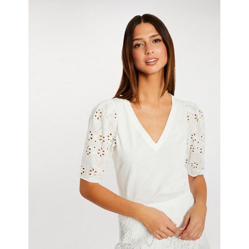 Cotton Short Sleeve T-Shirt - Morgan - Modalova