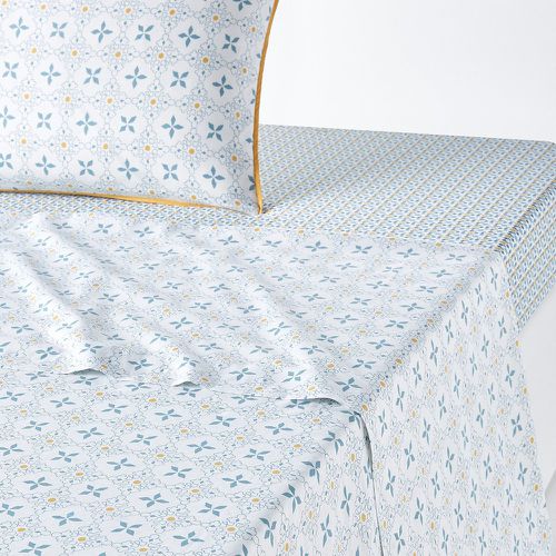Teyben Floral Tile 100% Cotton Flat Sheet - LA REDOUTE INTERIEURS - Modalova