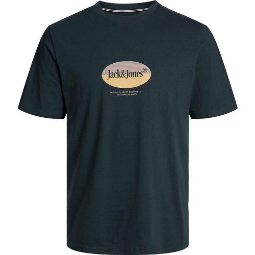 Jordalston Logo Print T-Shirt in Cotton with Short Sleeves - jack & jones - Modalova