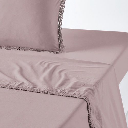 Alhambra Crochet Lace 100% Washed Cotton Flat Sheet - LA REDOUTE INTERIEURS - Modalova