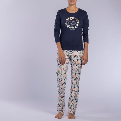 Lazuli Cotton Jersey Pyjamas with Long Sleeves - Naf Naf - Modalova