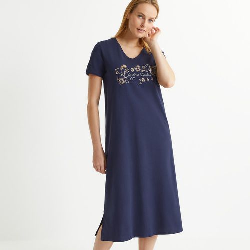 Cotton Jersey Nightdress with Short Sleeves - Anne weyburn - Modalova