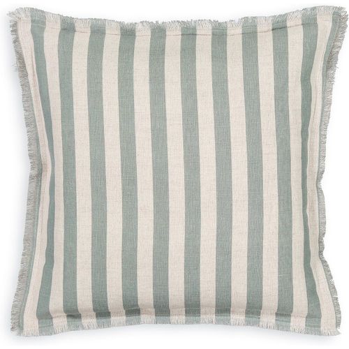 Octavine 40 x 40cm Striped Fringed Linen/Cotton Cushion Cover - LA REDOUTE INTERIEURS - Modalova