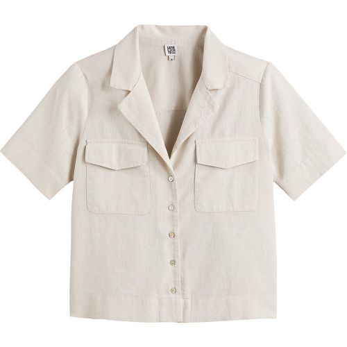Linen/Cotton Blouse with Tailored Collar - LA REDOUTE COLLECTIONS - Modalova